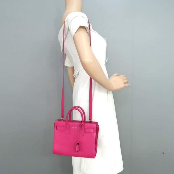 SOLD Saint Laurent Hot Pink Nano Sac de Jour - Picture 3 of 8